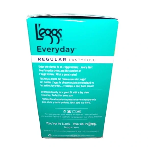 L'eggs Everyday Regular Pantyhose 4Pair B Medium Nude Sheer Toe Extra Value Pack - Picture 3 of 3